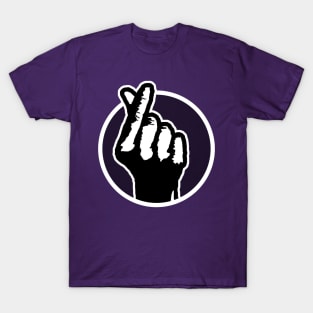 Finger Heart (purple) T-Shirt